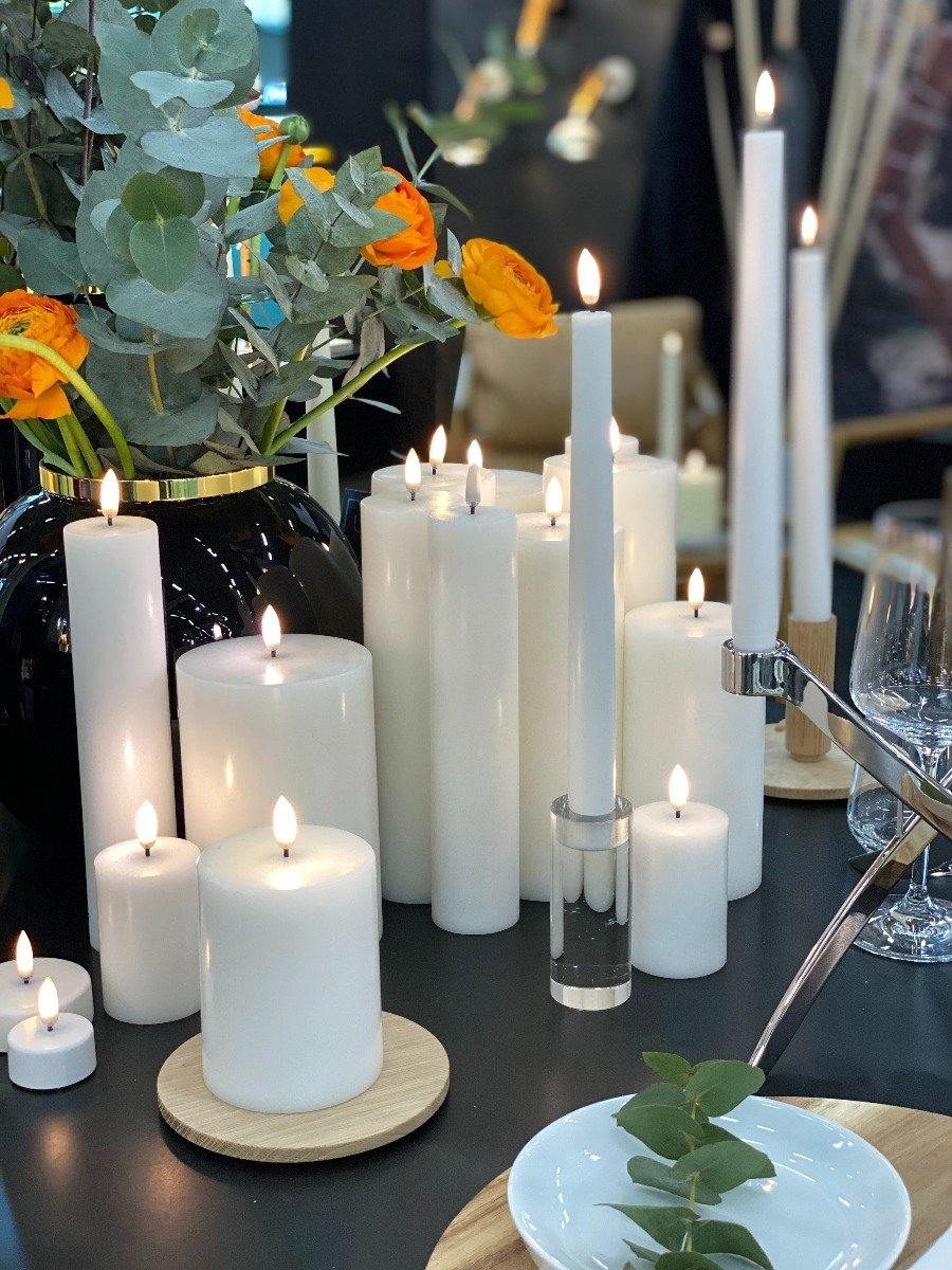 Uyuni LED kronelys, 2 stk. Nordic white - H:25 cm. - Bahne